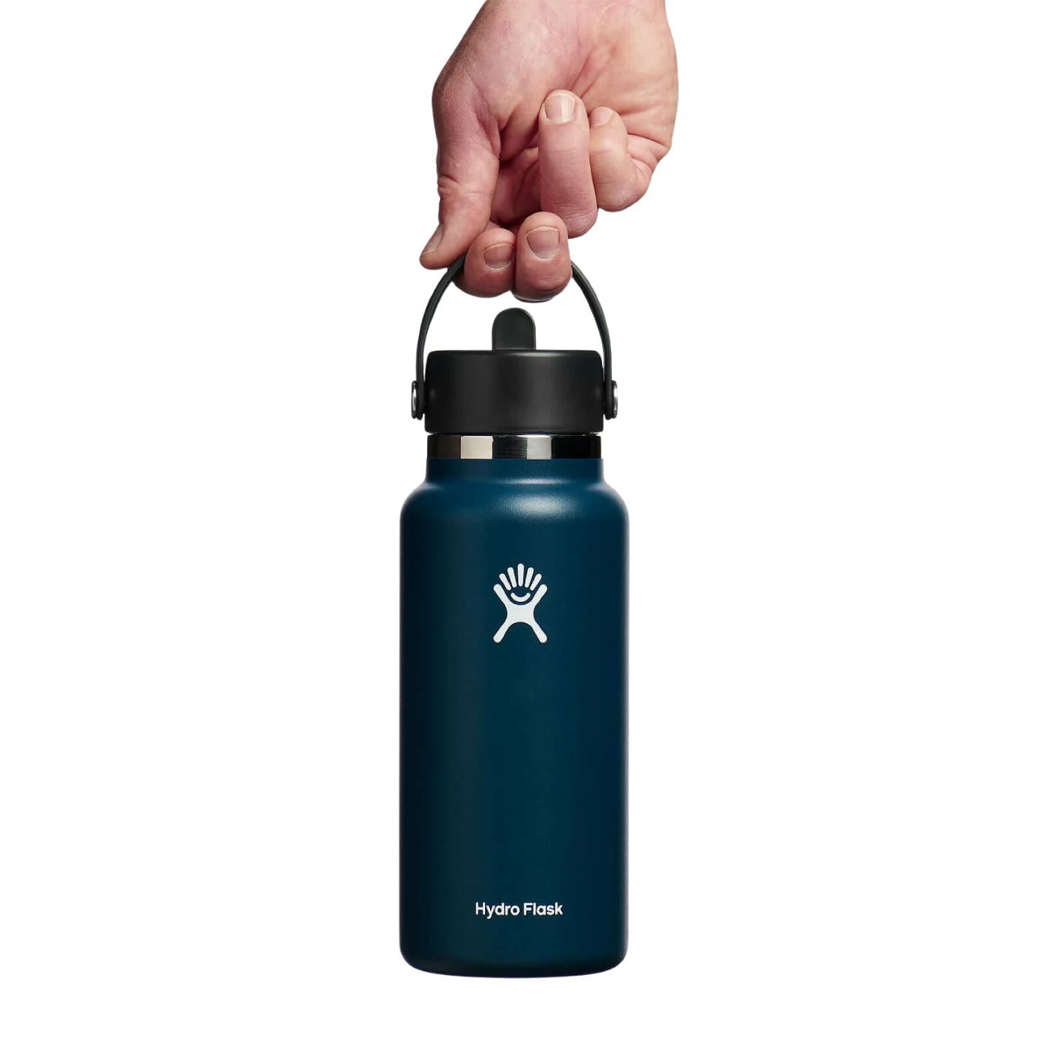 Hydro Flask 946ml Wide Mouth Flask With Flex Straw Cap - Indigo