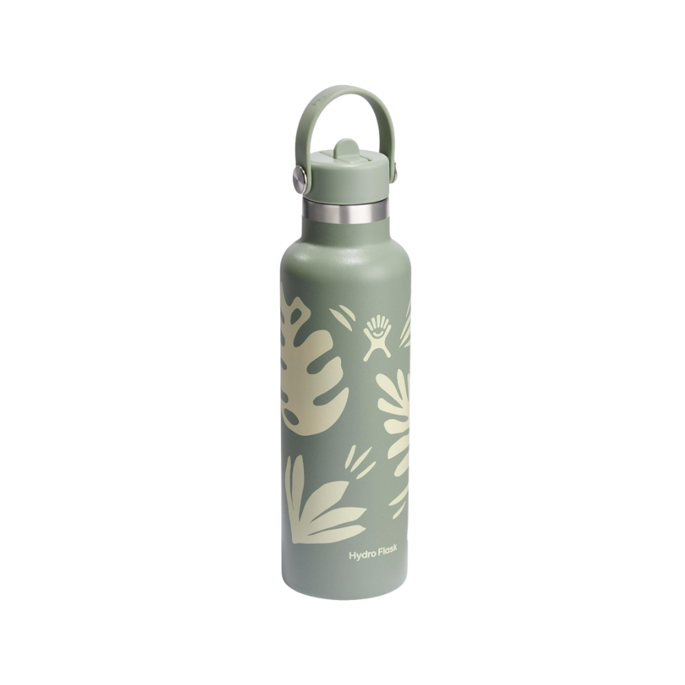 Hydro Flask 621ml Standard Mouth Flask With Flex Straw Cap - Botanical Bliss