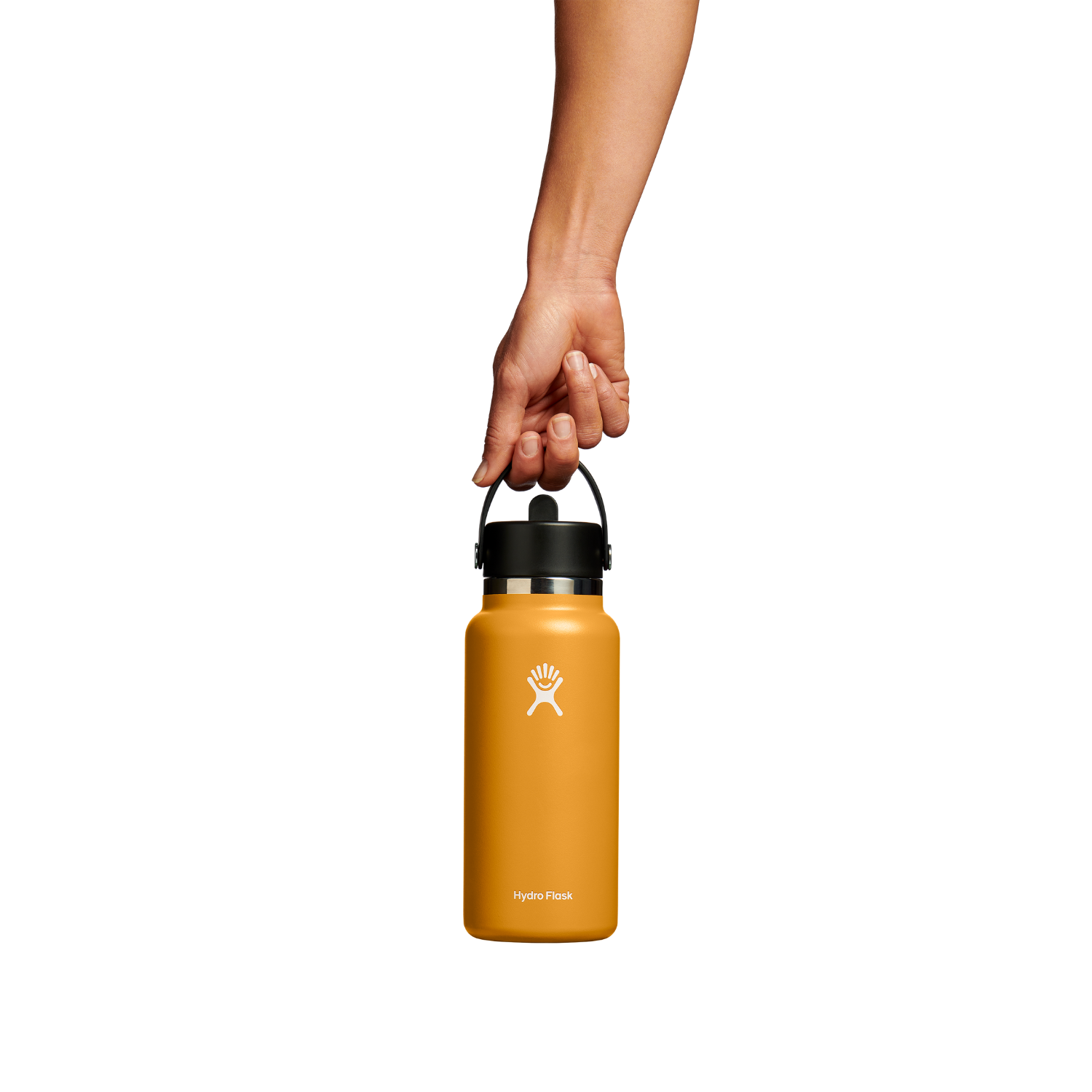 Hydro Flask 946ml Wide Mouth Flask With Flex Straw Cap - Fossil