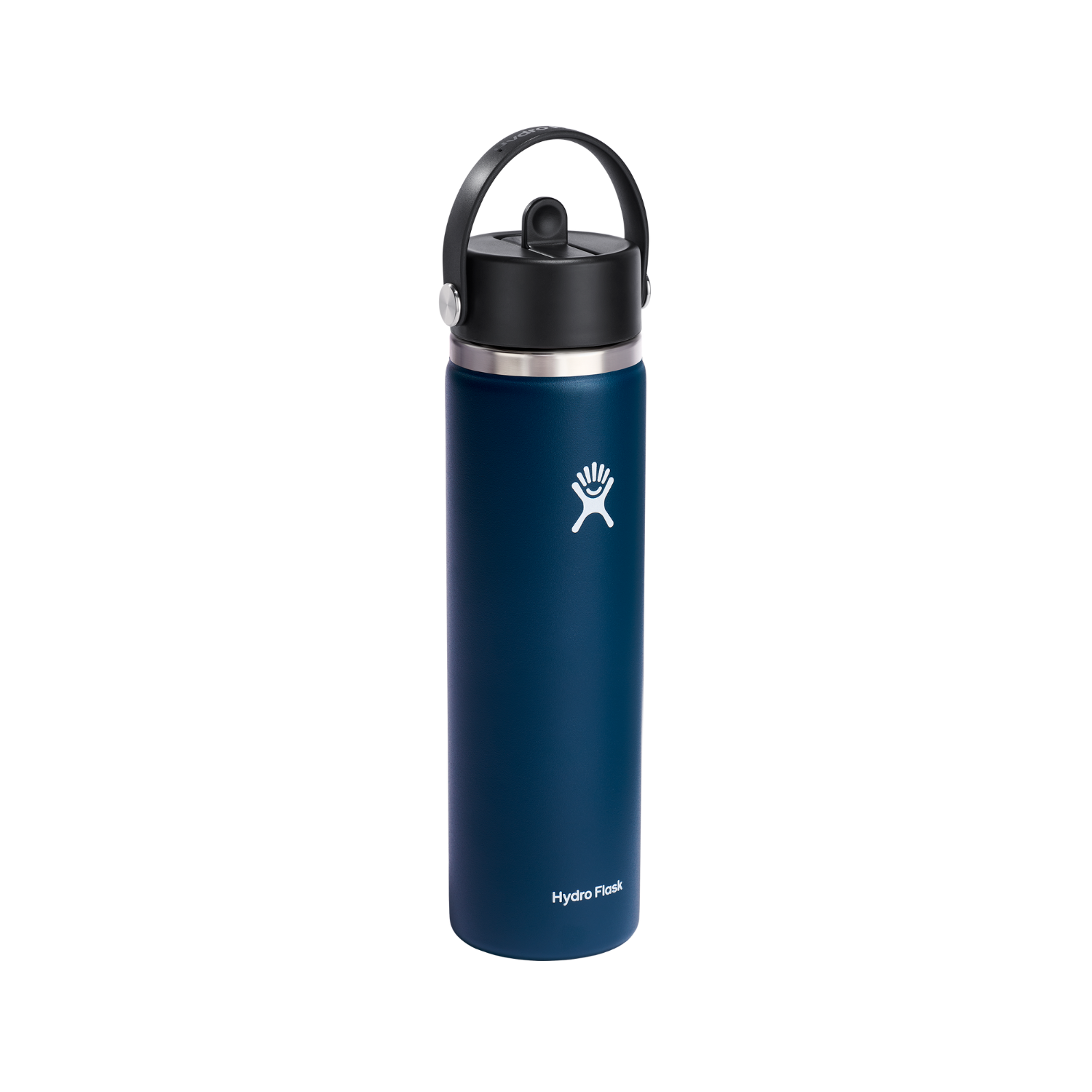Hydro Flask 709ml Wide Mouth Flask With Flex Straw Cap - Indigo