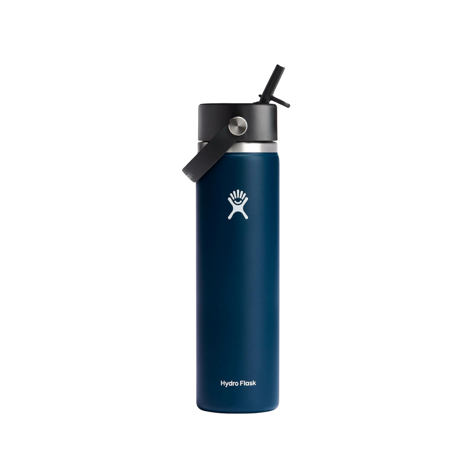 Hydro Flask 709ml Wide Mouth Flask With Flex Straw Cap - Indigo