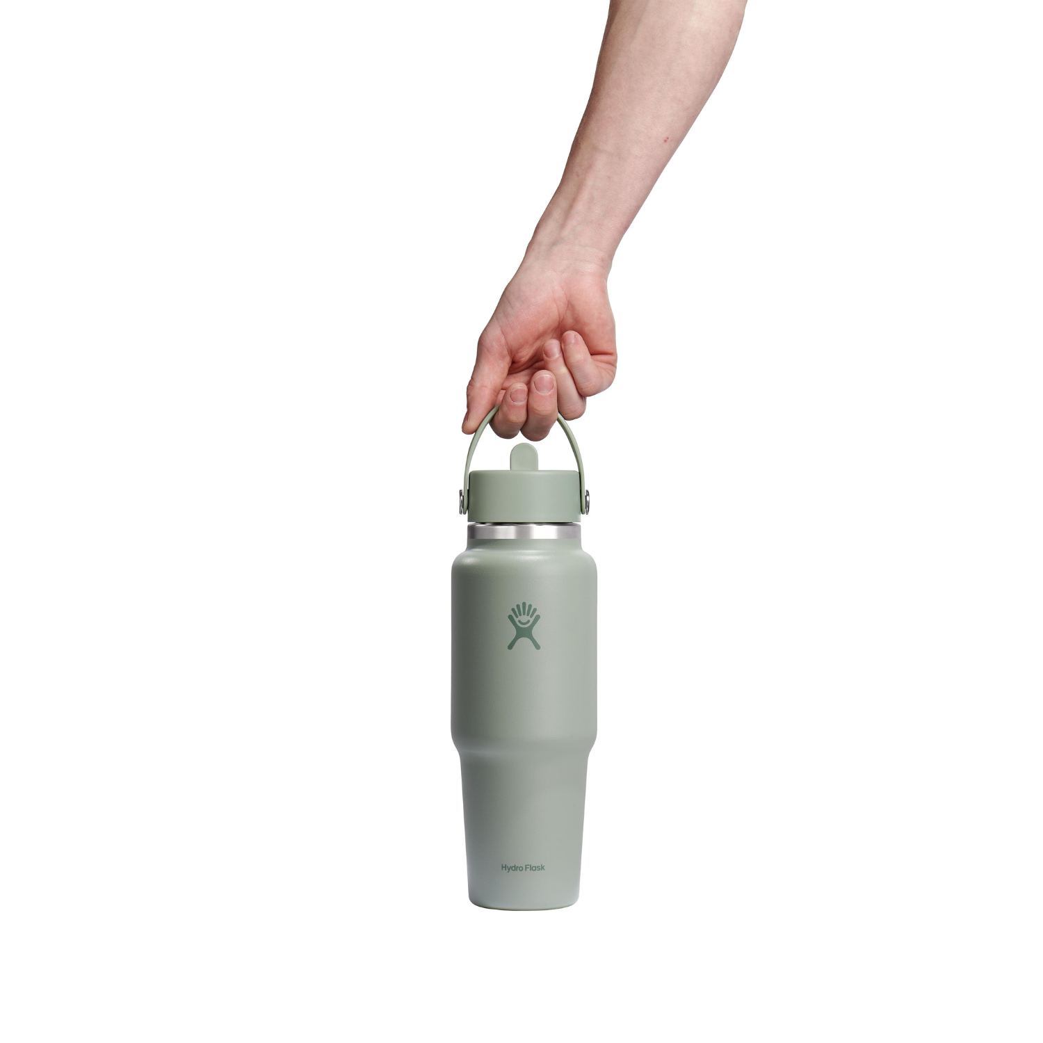 Hydro Flask 946ml Wide Mouth Travel Bottle With Flex Straw Cap - Agave