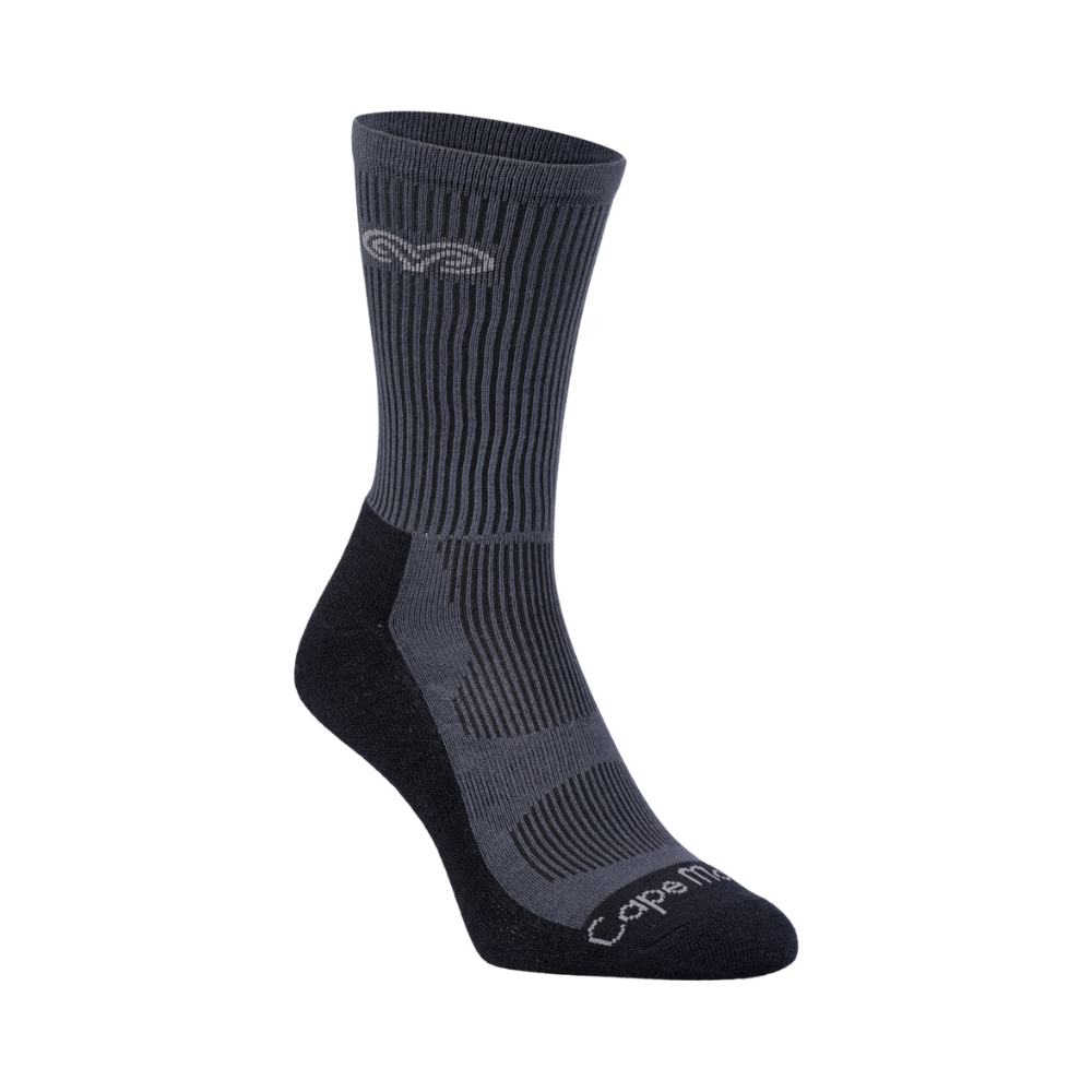 Cape Mohair Crew Socks - Charcoal