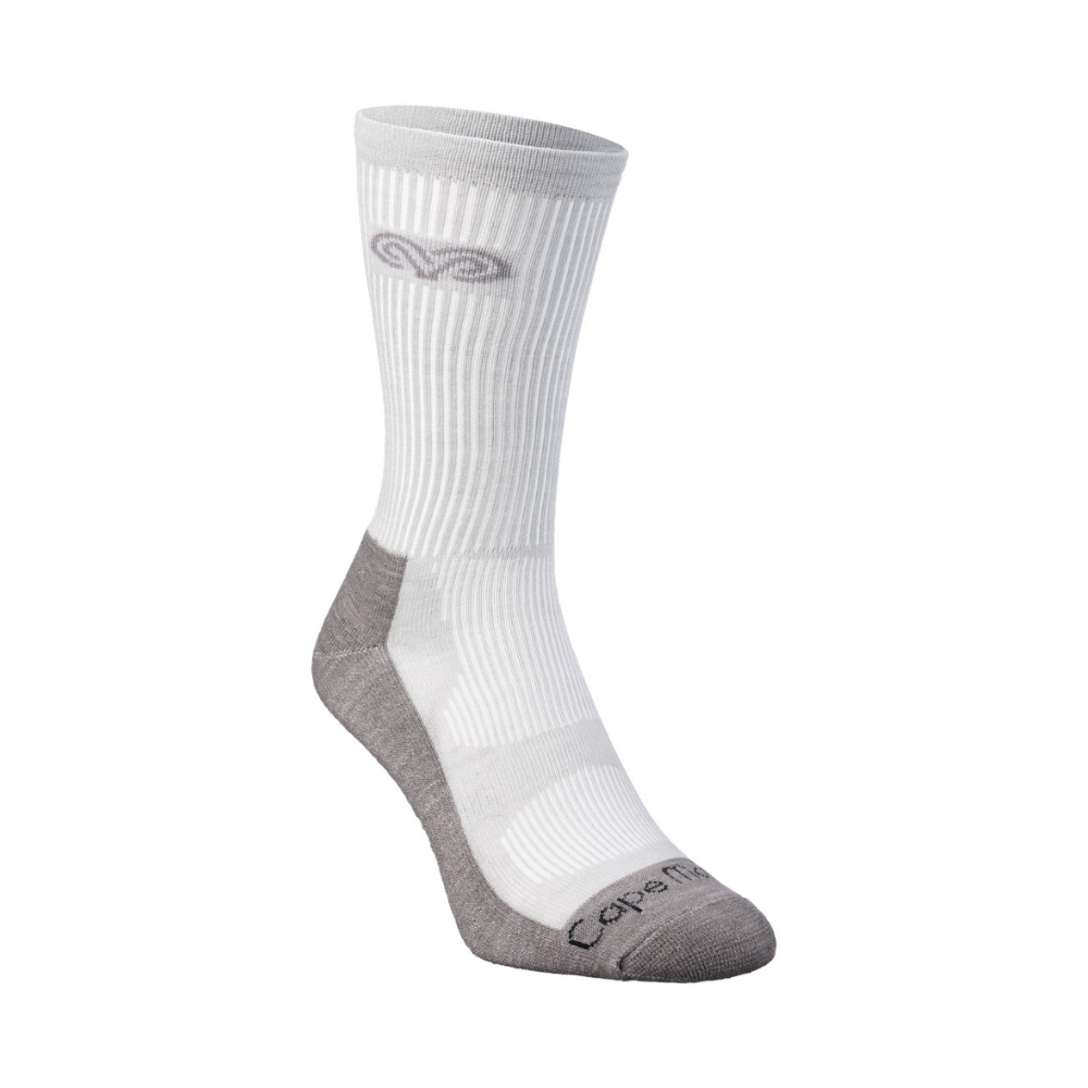 Cape Mohair Crew Socks - Light Grey