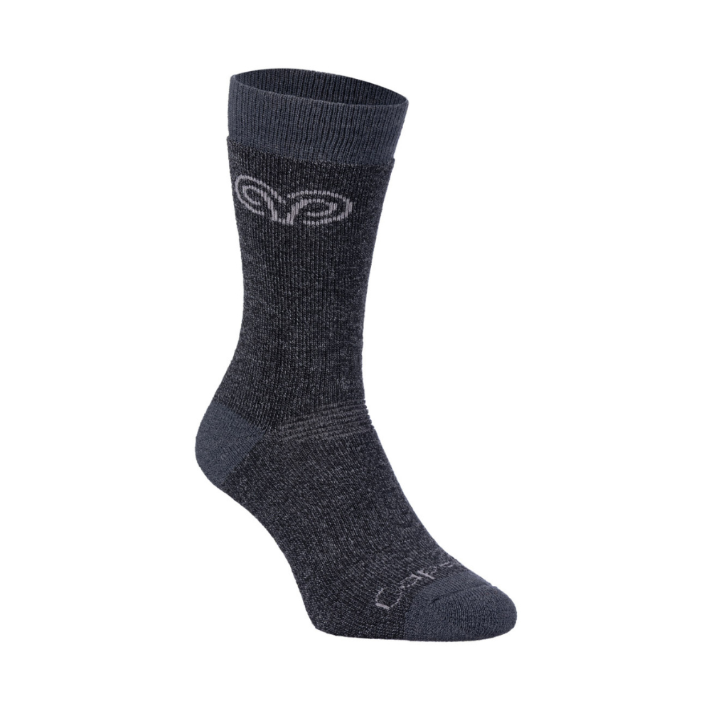 Cape Mohair Huntsman Socks - Charcoal & Black