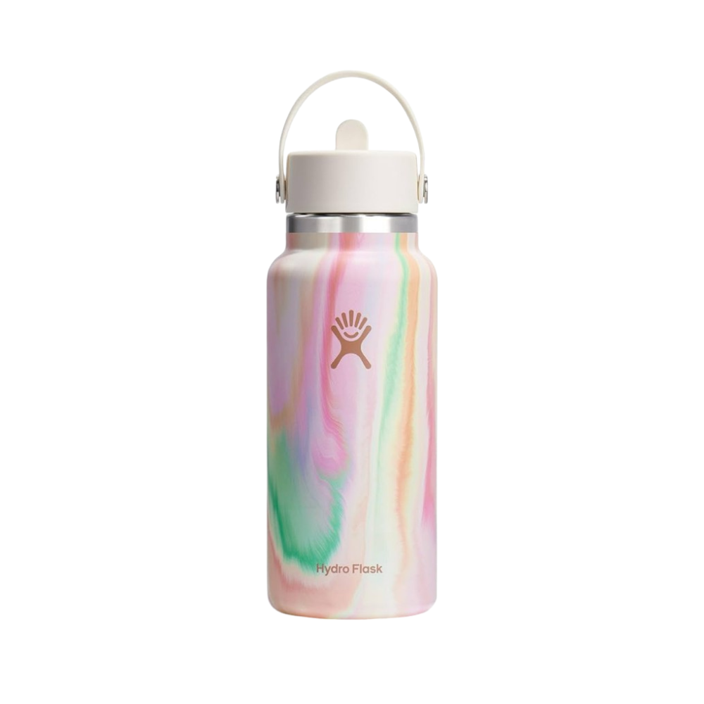 Hydro Flask 946ml Wide Mouth Flask With Flex Straw Cap - Sugar Crush