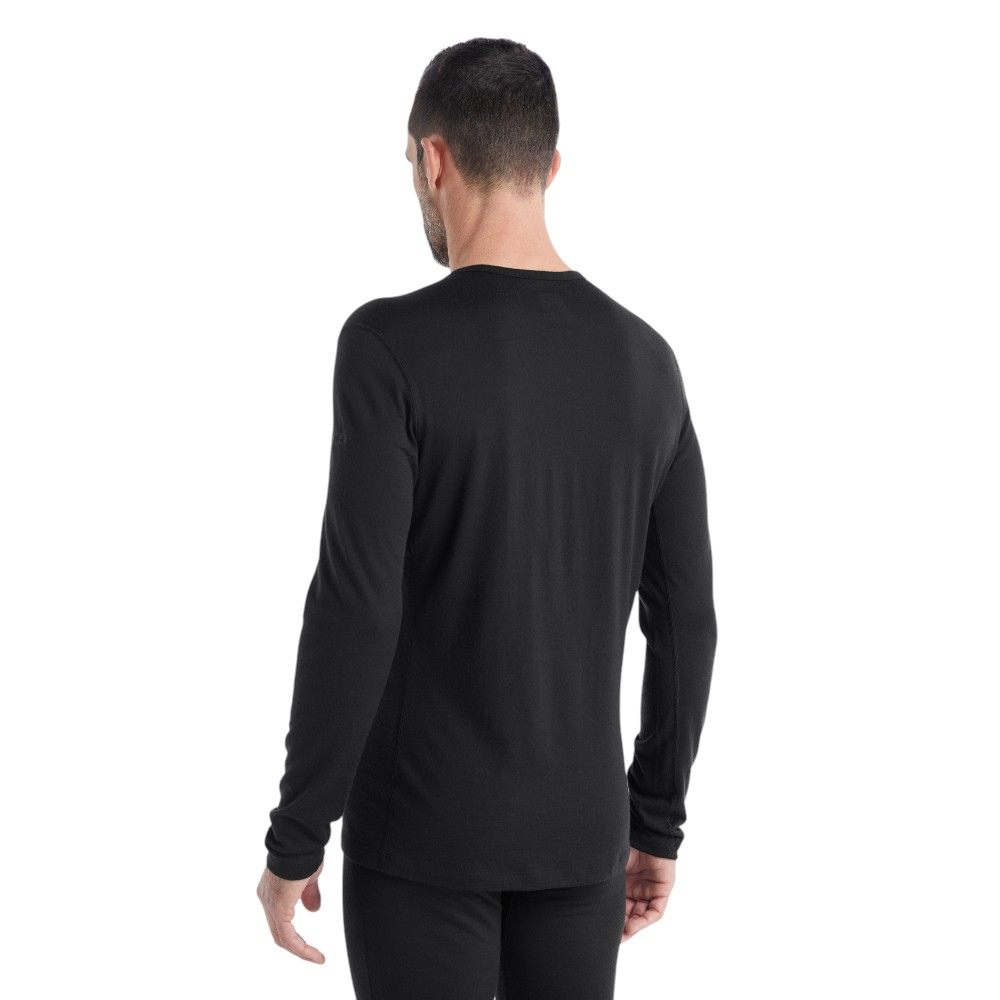 Icebreaker Men's 200 Oasis Long Sleeve Thermal Top - Black