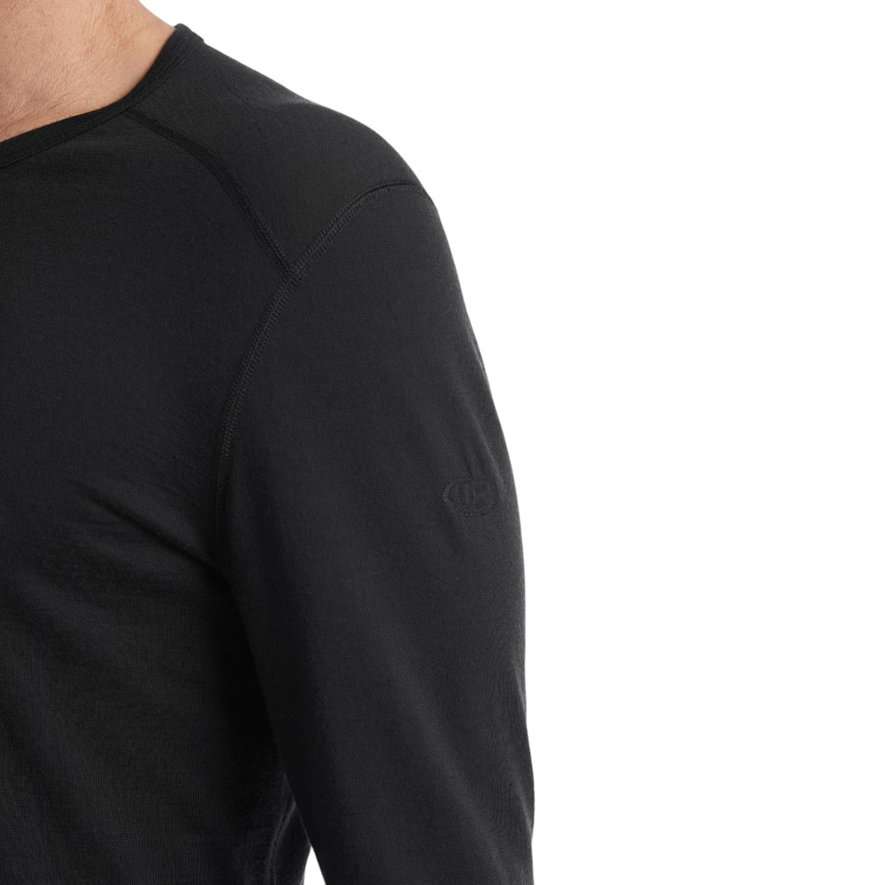 Icebreaker Men's 200 Oasis Long Sleeve Thermal Top - Black