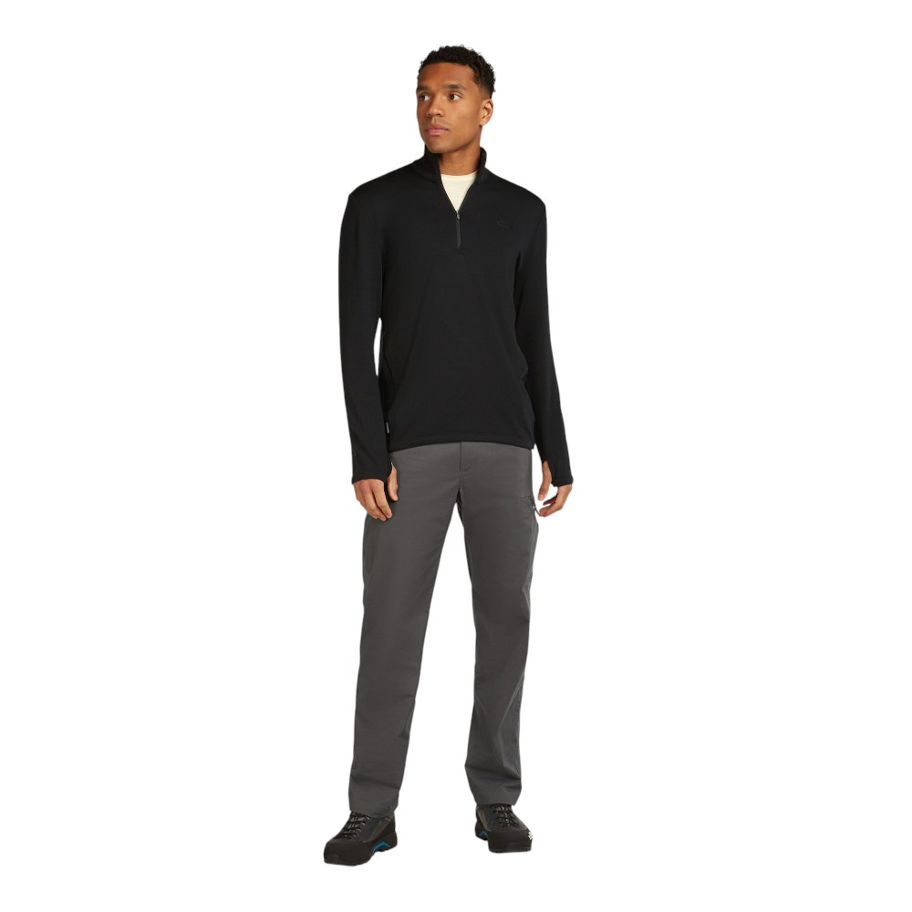 Icebreaker Men's Merino 300 Original Long Sleeve Half Zip - Black