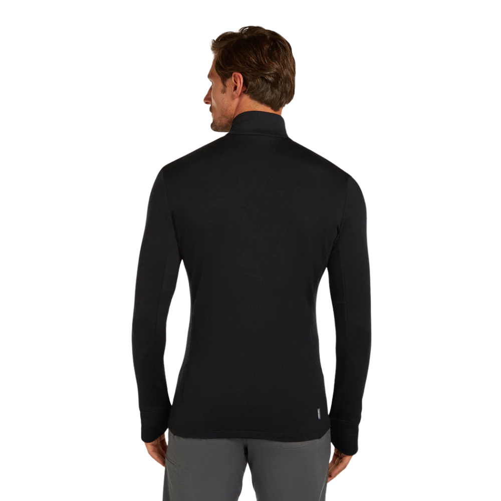 Icebreaker Men's Merino 260 Quantum Long Sleeve Zip Jacket - Black