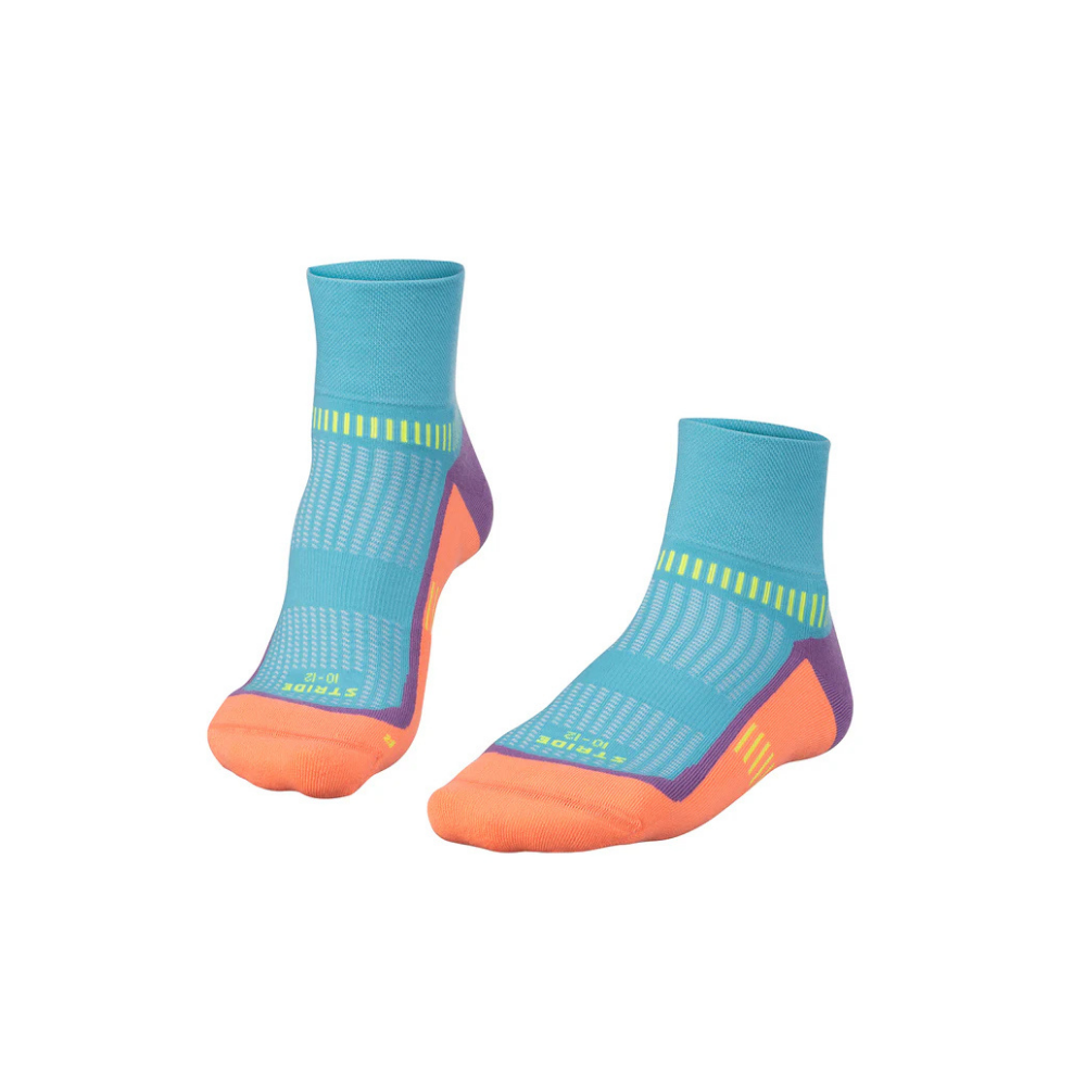 Falke Stride Anklet Socks - Peach & Flu Aqua