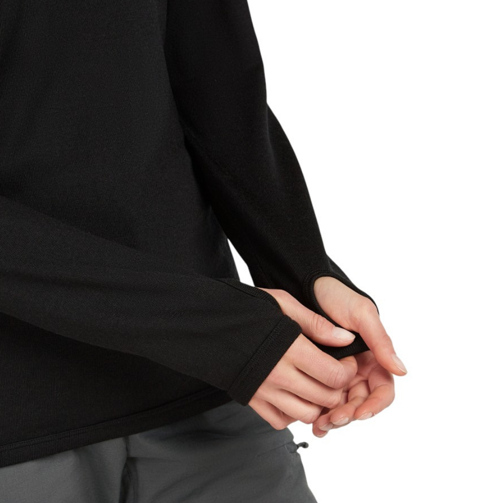 Icebreaker Women's Merino 300 Original Long Sleeve Half Zip - Black