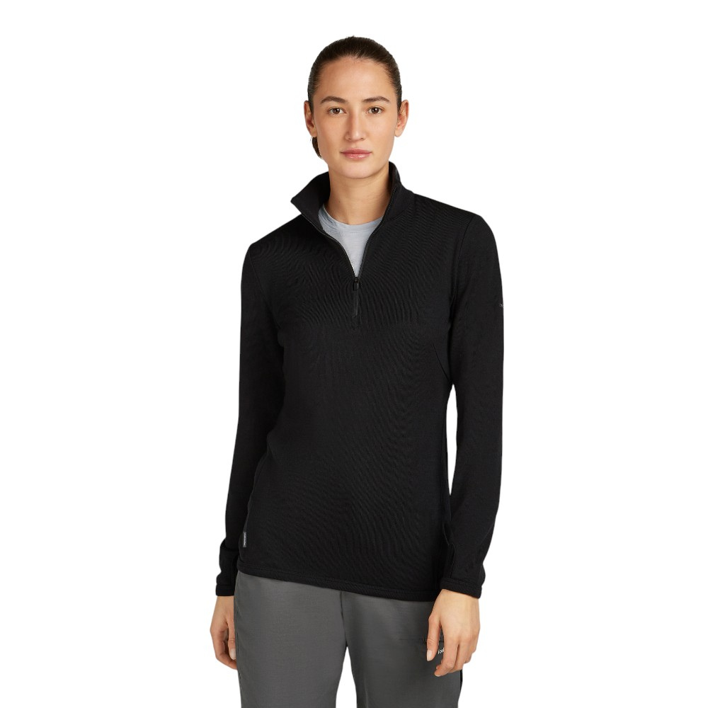 Icebreaker Women's Merino 300 Original Long Sleeve Half Zip - Black