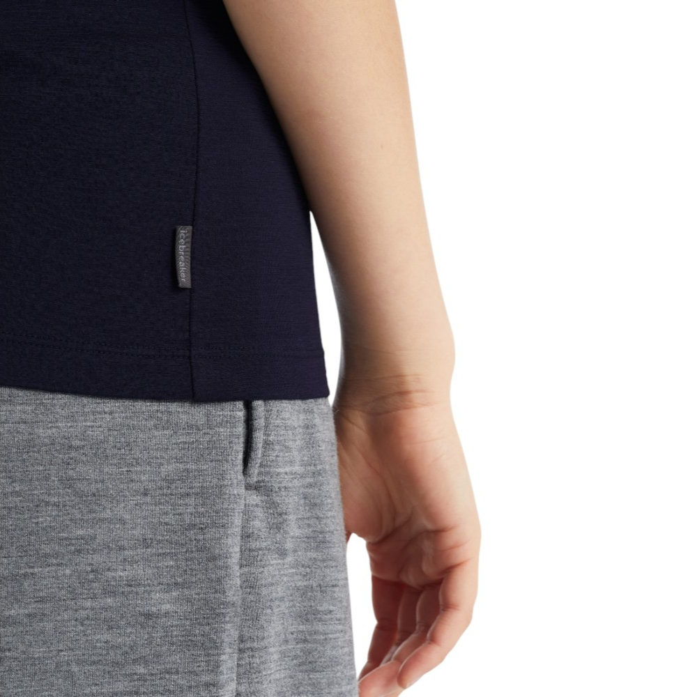 Icebreaker Women's Merino Tech Lite II Short Sleeve Shirt - Navy