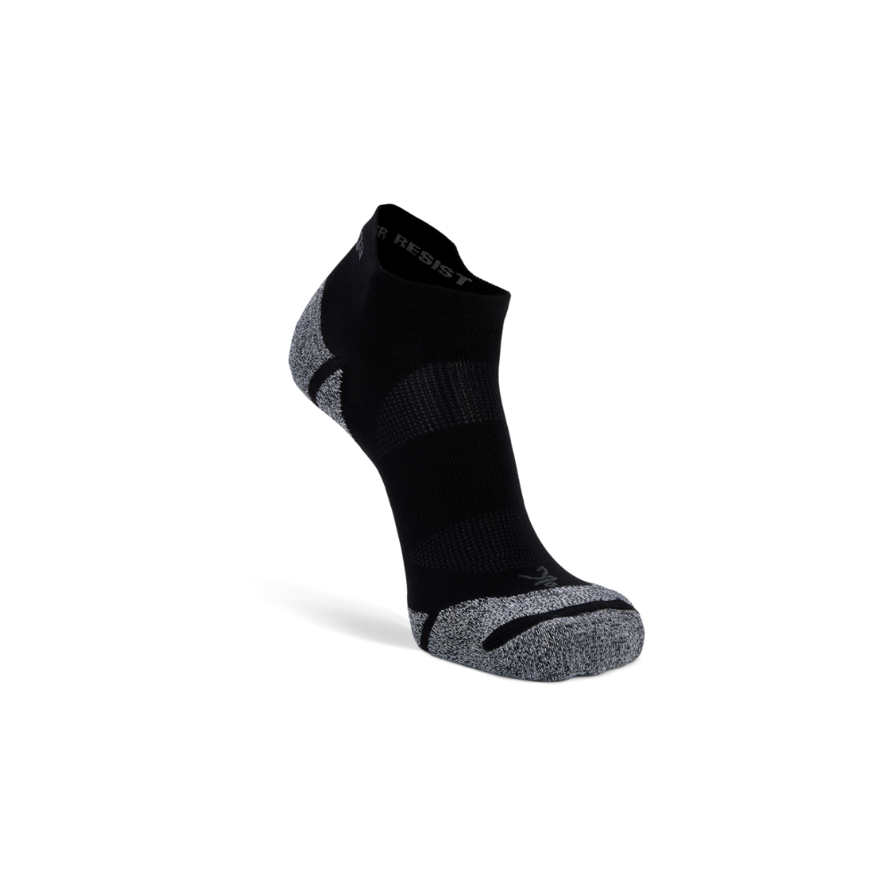 Balega light no show running socks black side profile