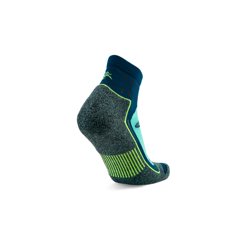 Balega quarter socks deep teal heel cushioning construction