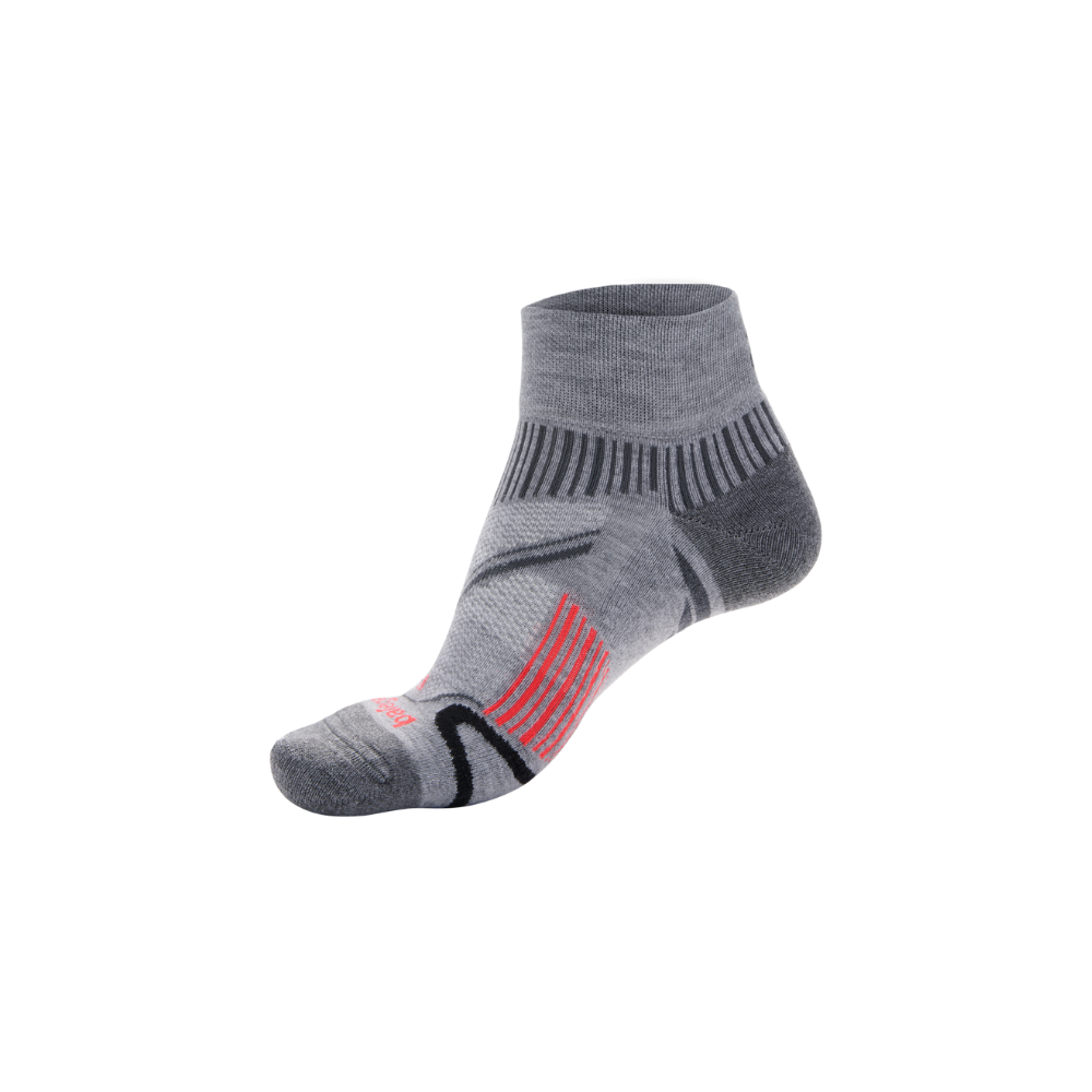 Balega Enduro quarter running socks midgrey ankle coverage