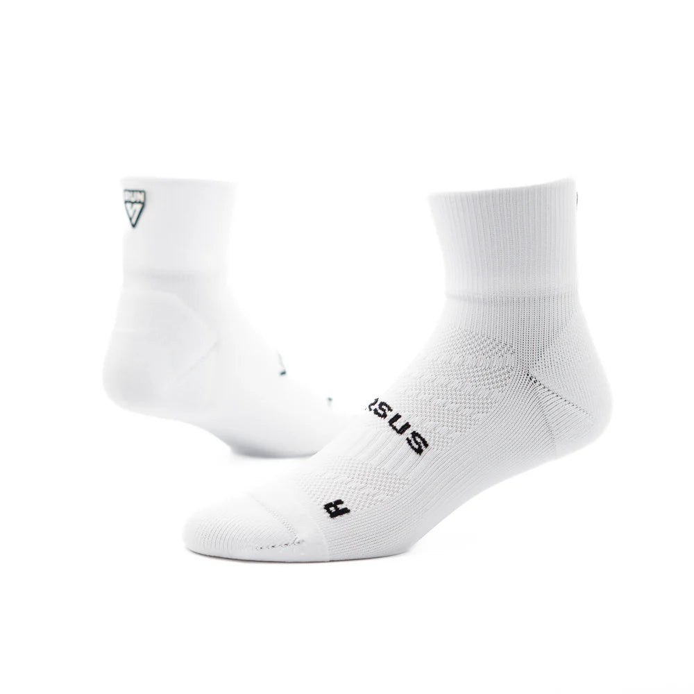 Versus Quarter Running Socks - White RUN