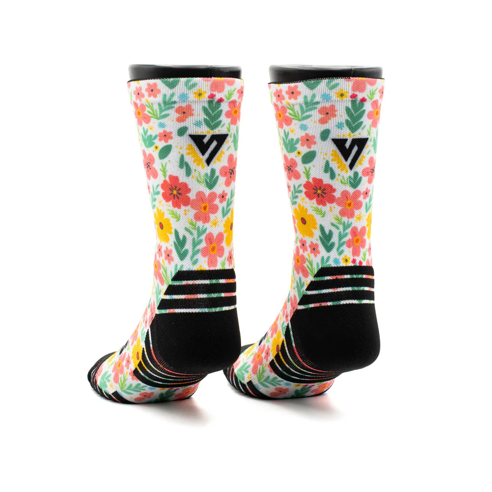 Versus Printed Active Crew Socks - Garden Glow