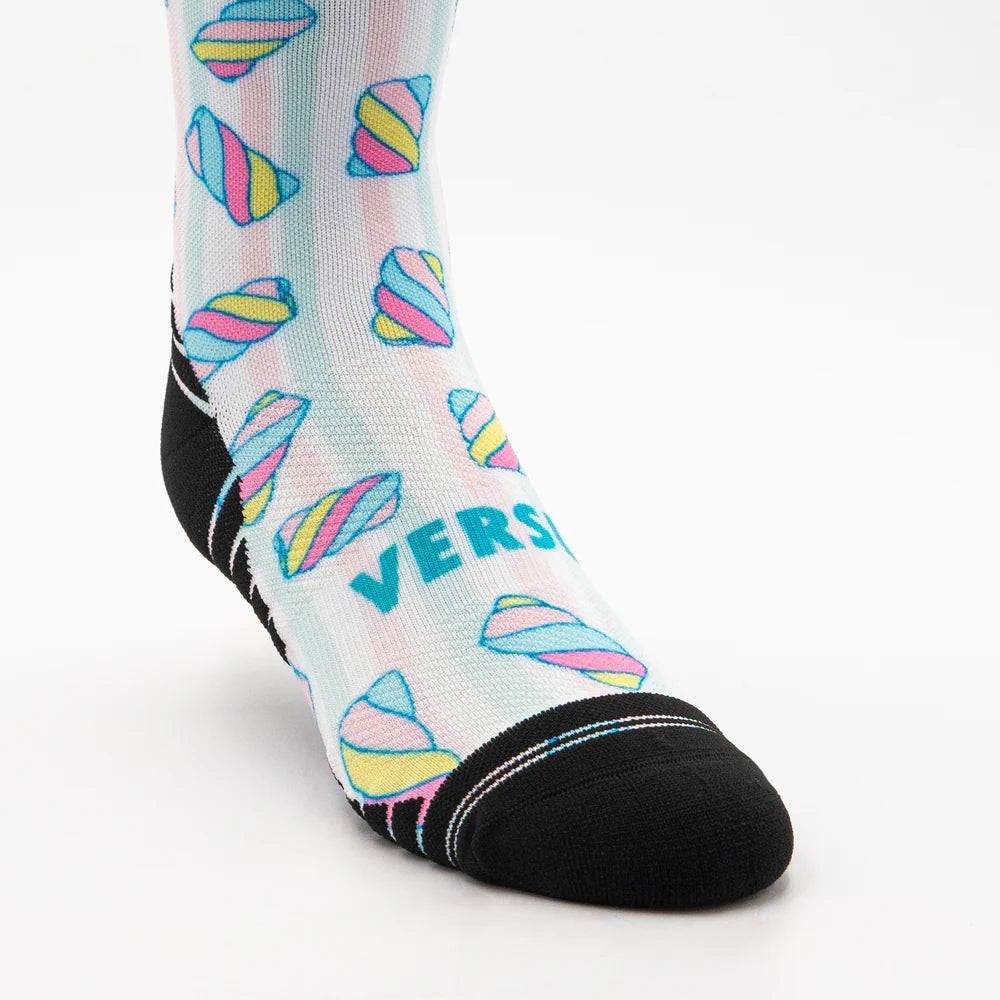 Versus Printed Active Crew Socks - Marshmallow