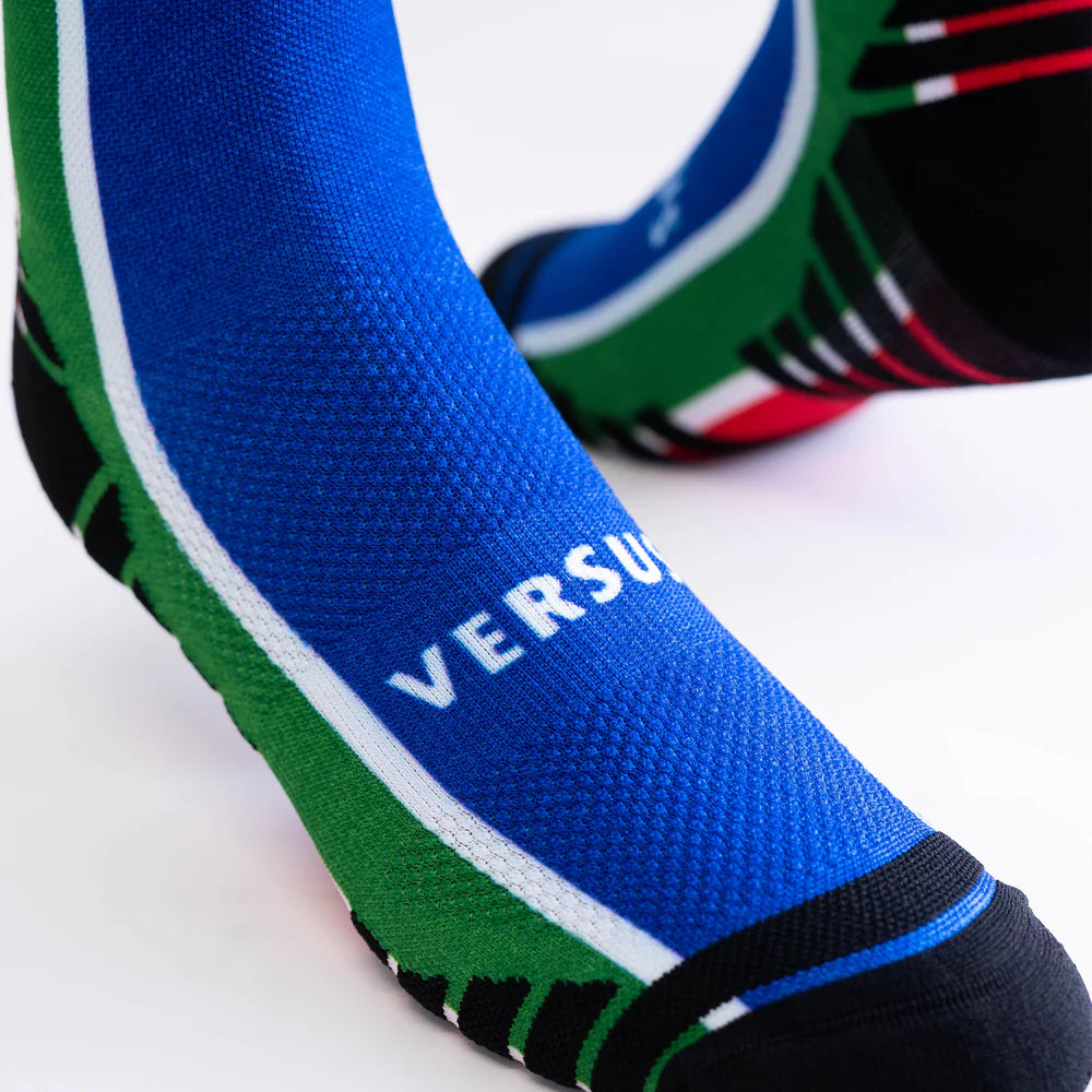 Versus Printed Active Crew Socks - South Africa Flag
