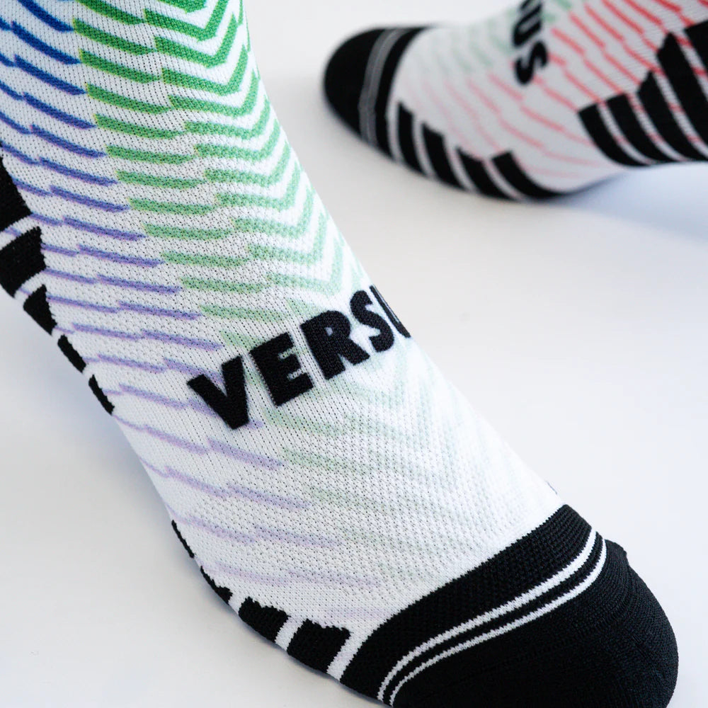 Versus Printed Active Crew Socks - South African Stripes