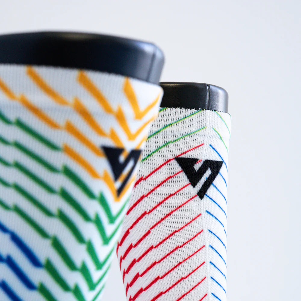Versus Printed Active Crew Socks - South African Stripes