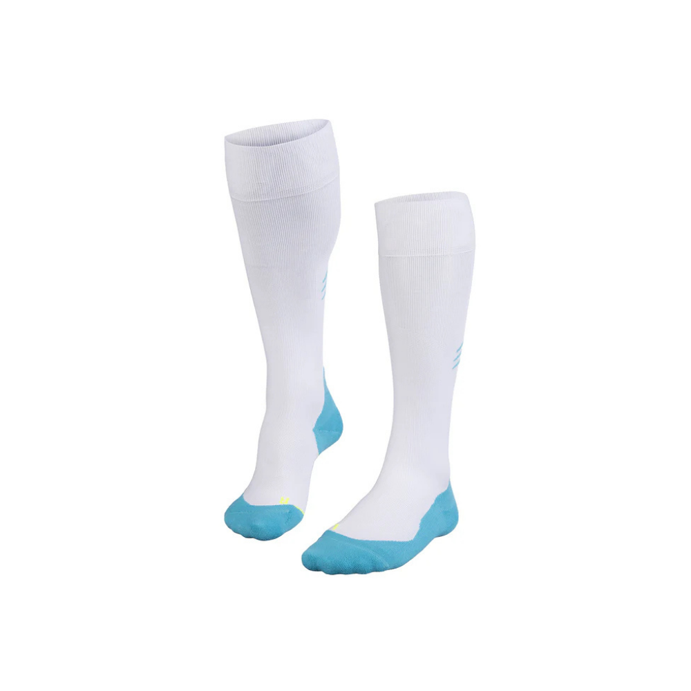 Falke Vitalizer Compression Socks - White & Blue Radiance