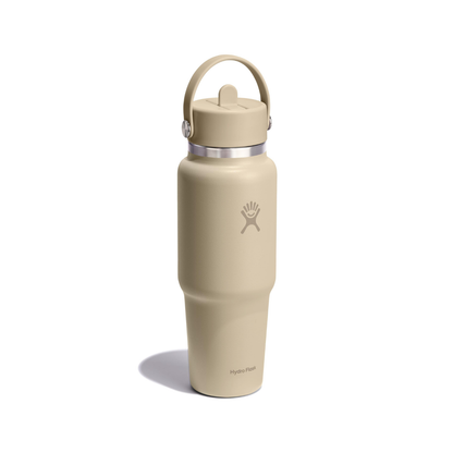 Hydro Flask 946ml Wide Mouth Travel Bottle With Flex Straw Cap - Oat