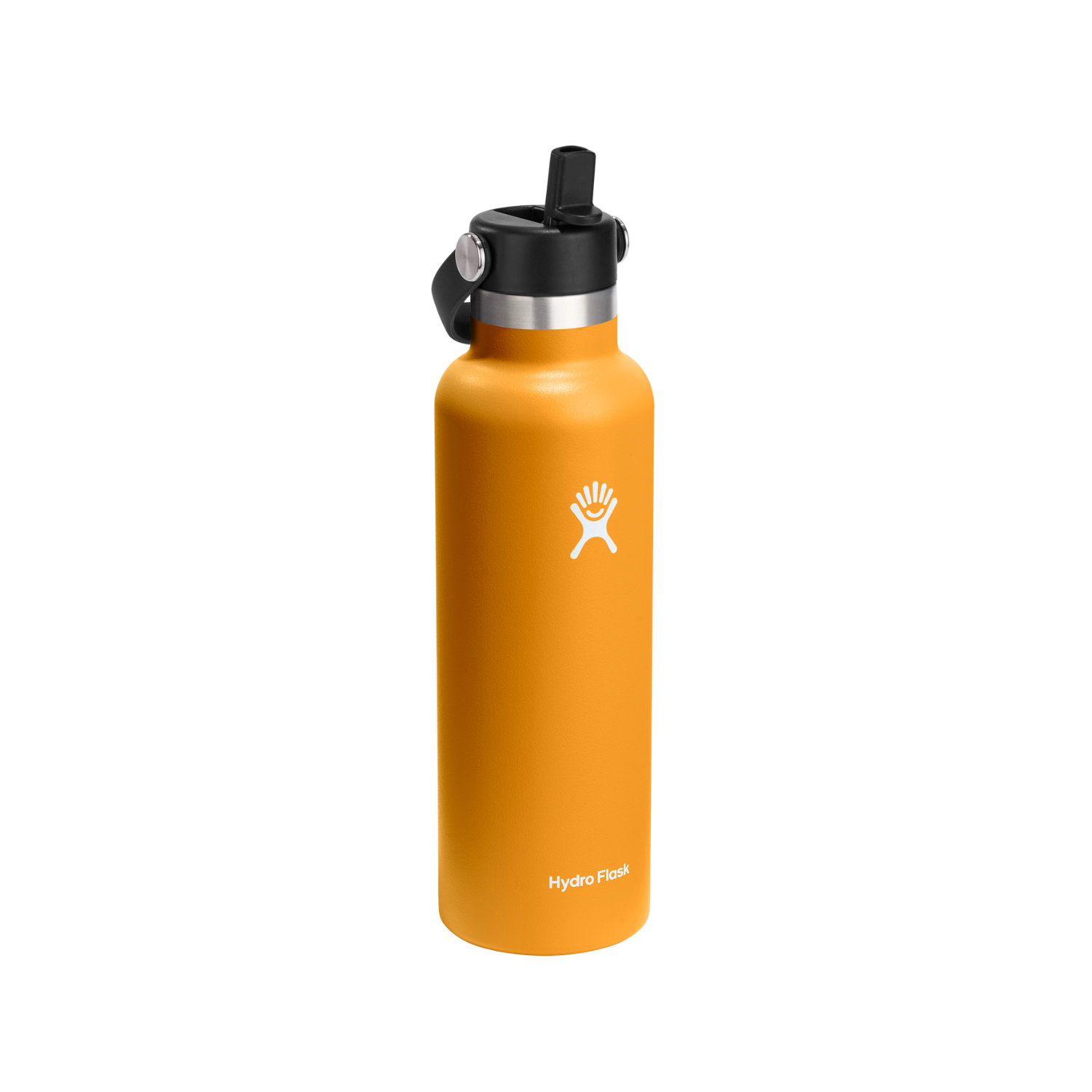 Hydro Flask 621ml Standard Mouth Flask With Flex Straw Cap - Fossil