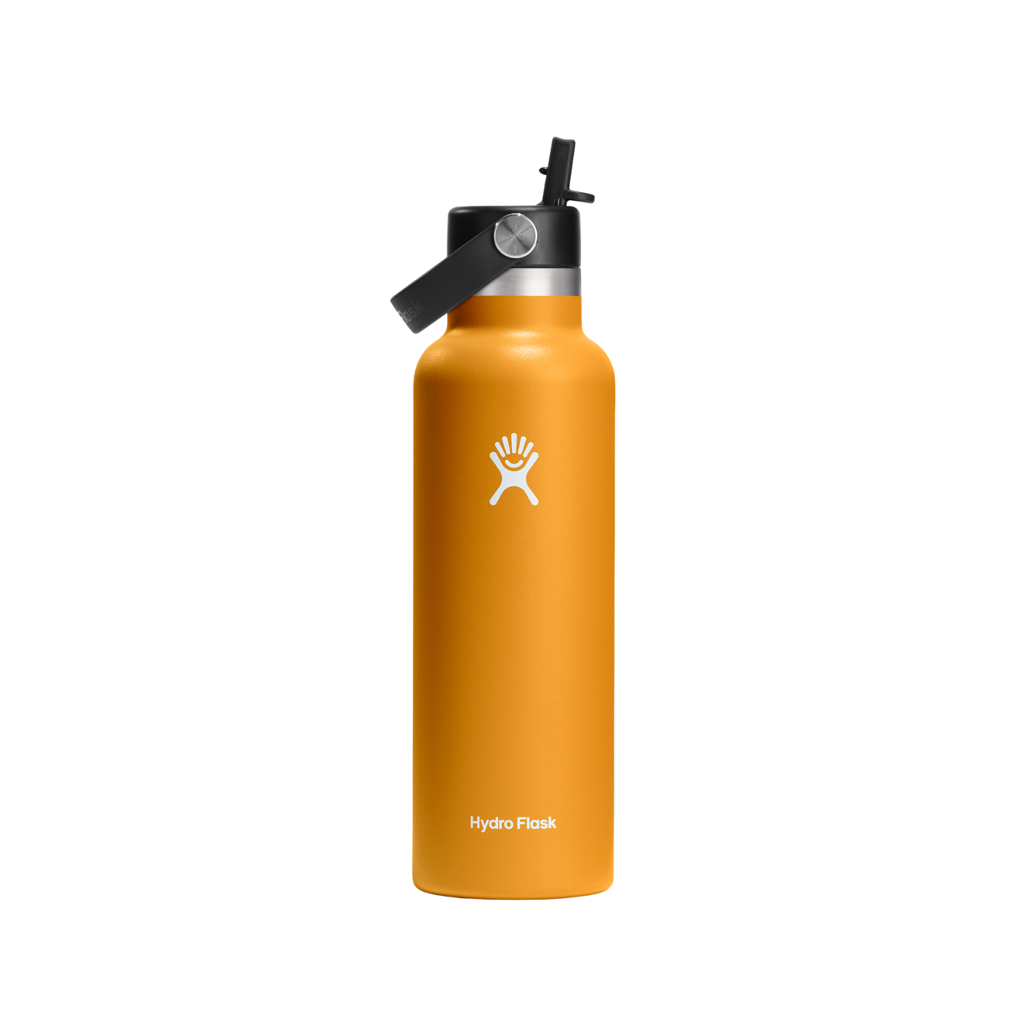 Hydro Flask 621ml Standard Mouth Flask With Flex Straw Cap - Fossil