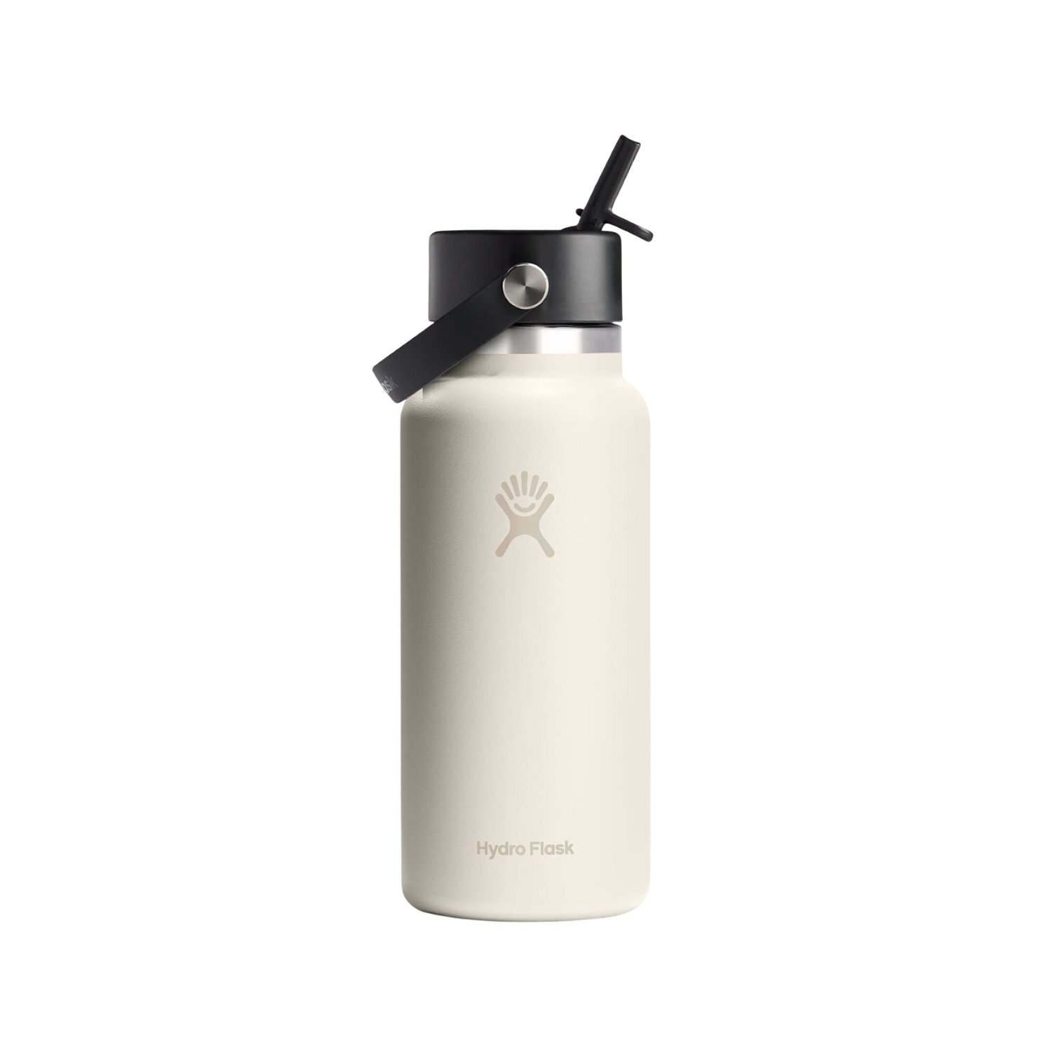 Hydro Flask 946ml Wide Mouth Flask With Flex Straw Cap - Ivory