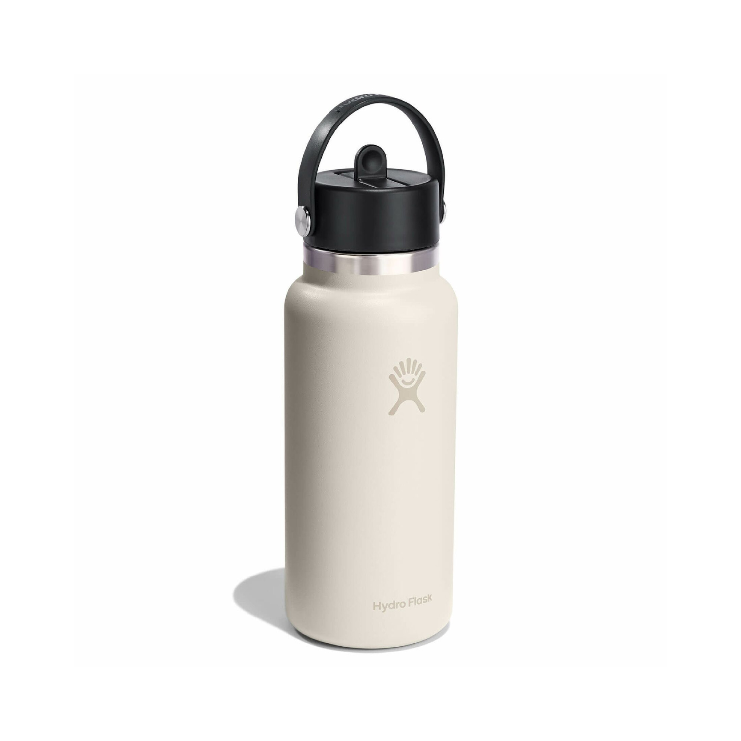 Hydro Flask 946ml Wide Mouth Flask With Flex Straw Cap - Ivory