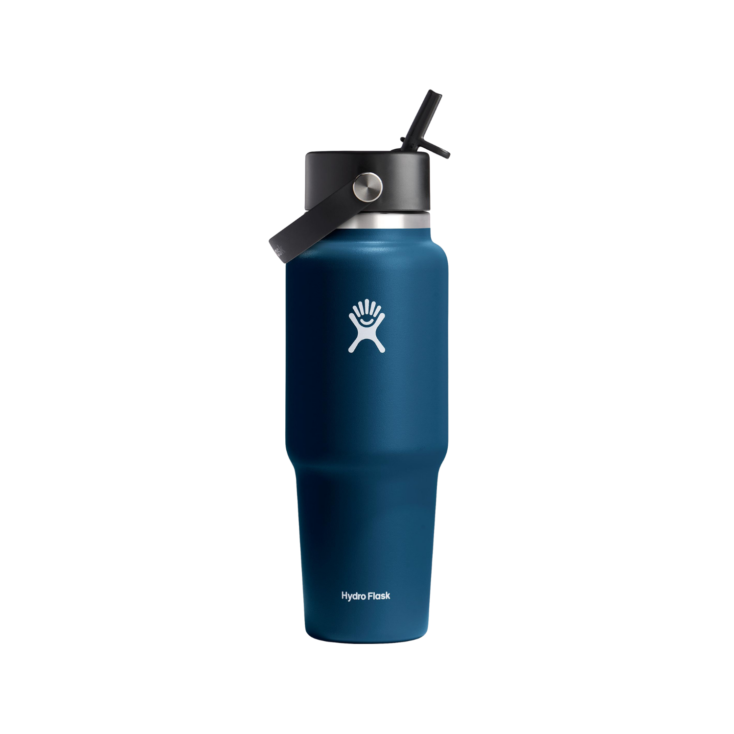 Hydro Flask 946ml Wide Mouth Travel Bottle With Flex Straw Cap - Indigo