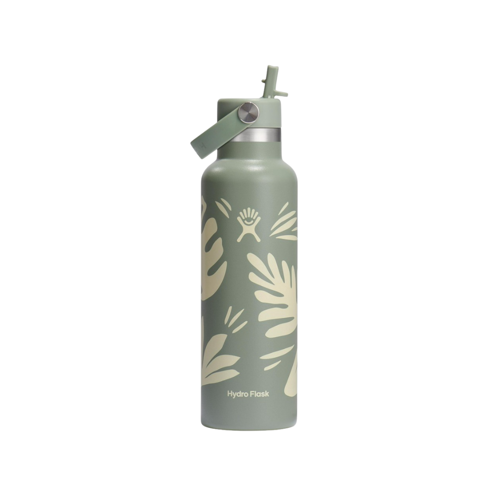 Hydro Flask 621ml Standard Mouth Flask With Flex Straw Cap - Botanical Bliss