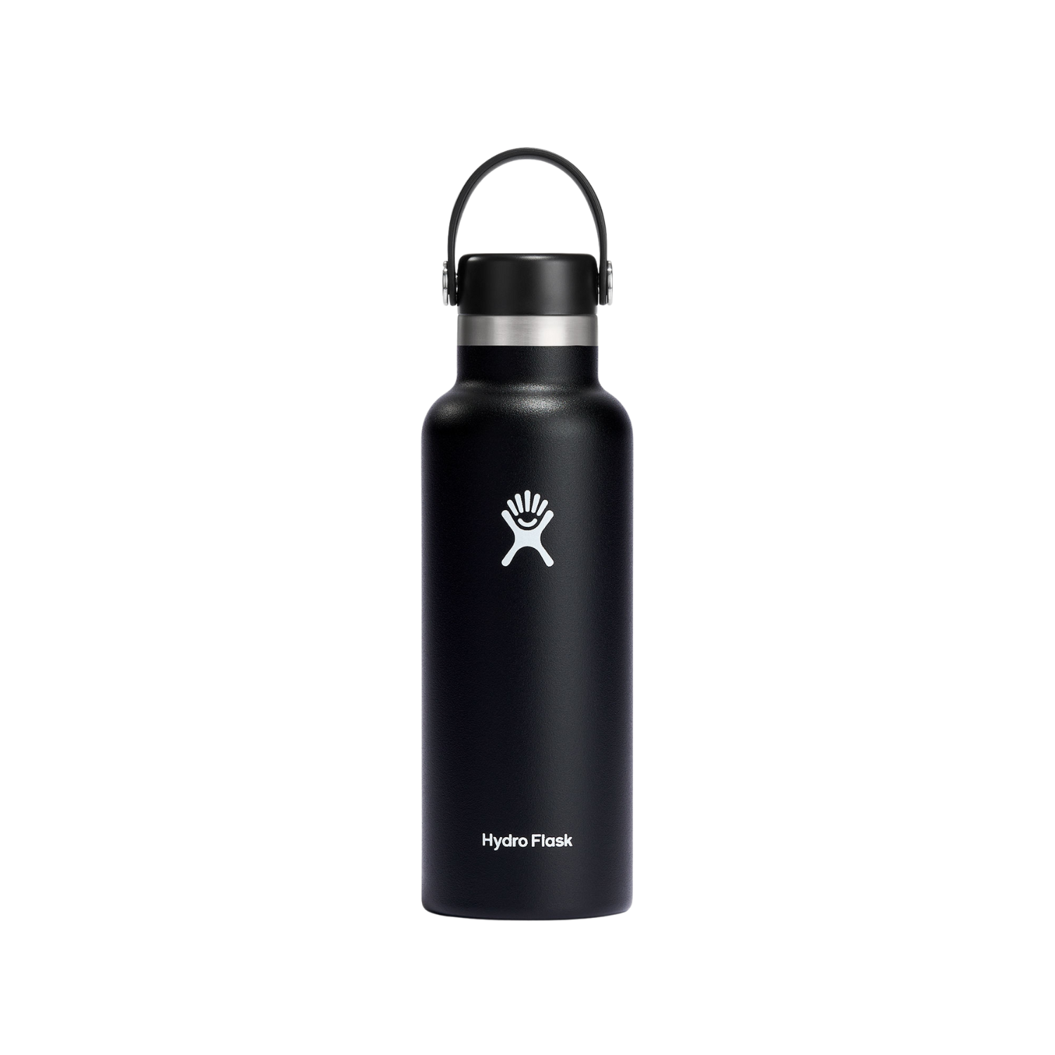 Hydro Flask 532ml Standard Mouth Flask - Black