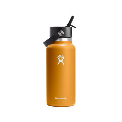 Hydro Flask 946ml Wide Mouth Flask With Flex Straw Cap - Fossil