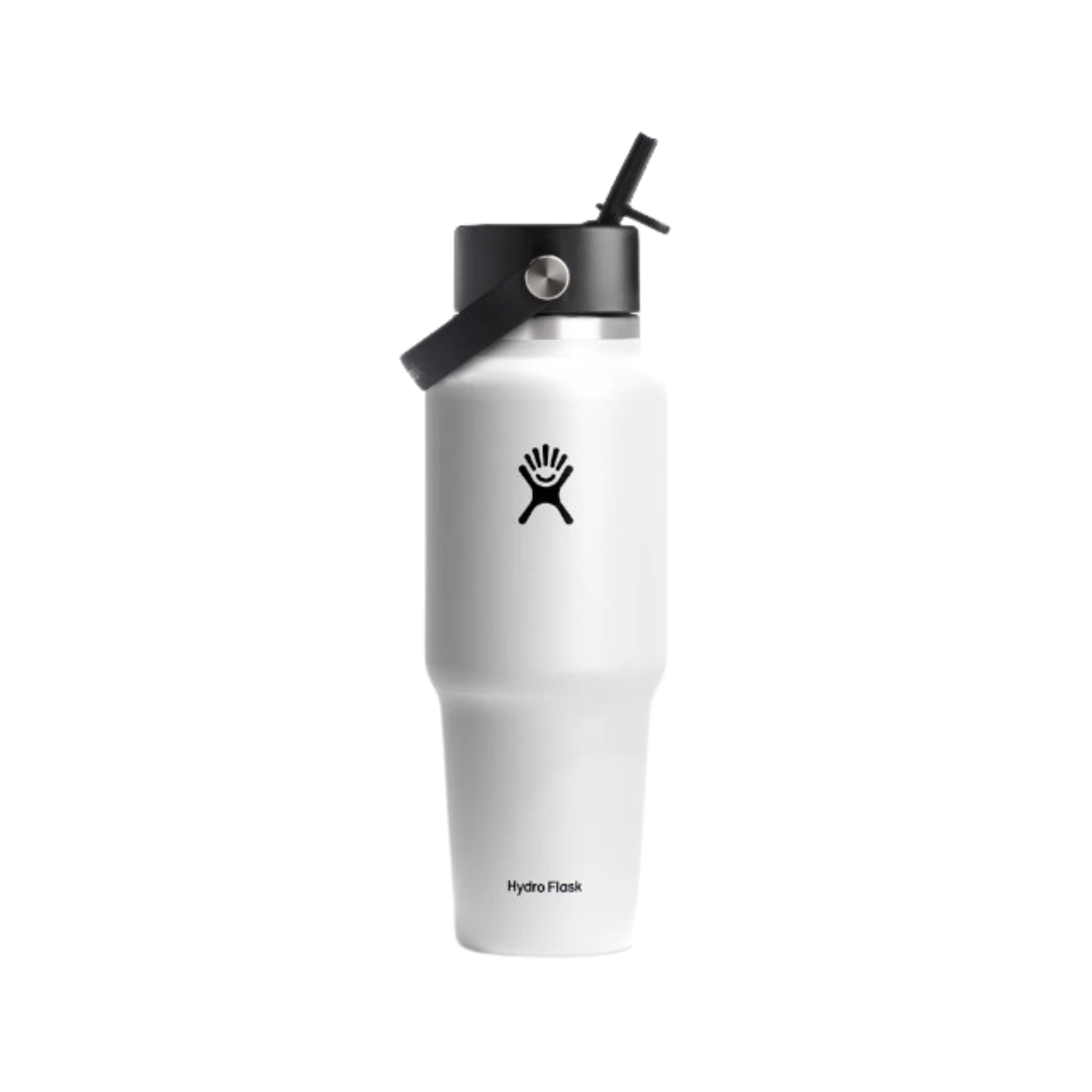 Hydro Flask 946ml Wide Mouth Travel Bottle With Flex Straw Cap - White