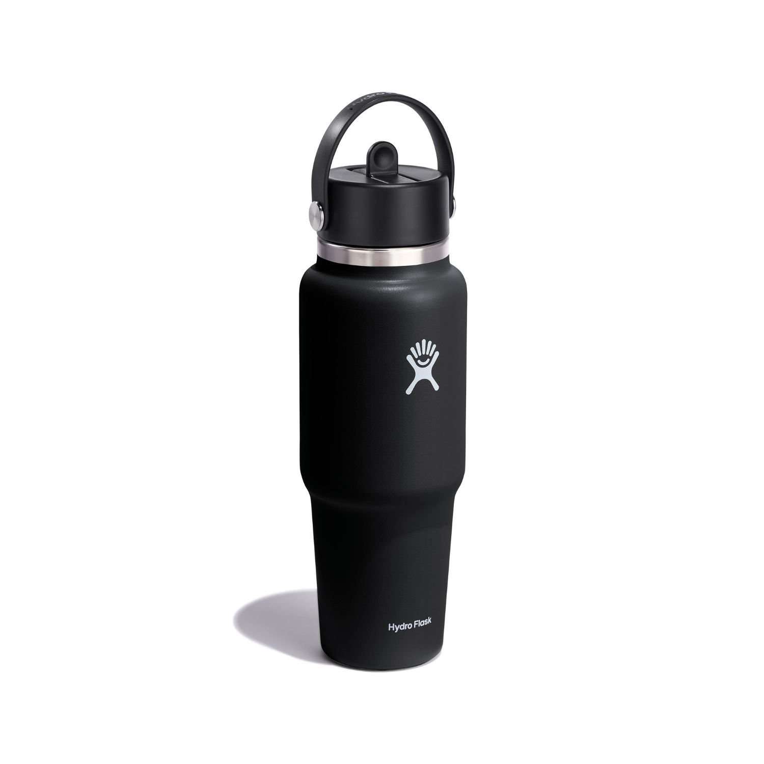 Hydro Flask 946ml Wide Mouth Travel Bottle With Flex Straw Cap - Black