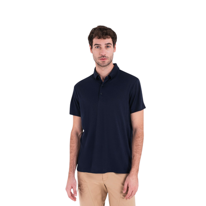 Icebreaker Men's Merino 150 Tech Lite III Short Sleeve Polo - Navy