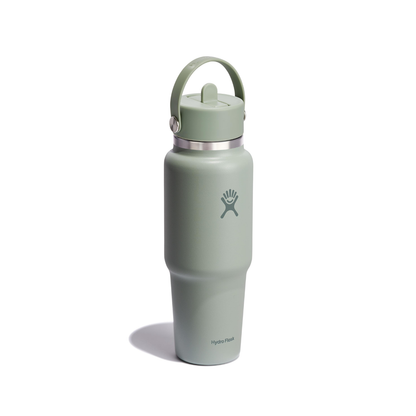 Hydro Flask 946ml Wide Mouth Travel Bottle With Flex Straw Cap - Agave