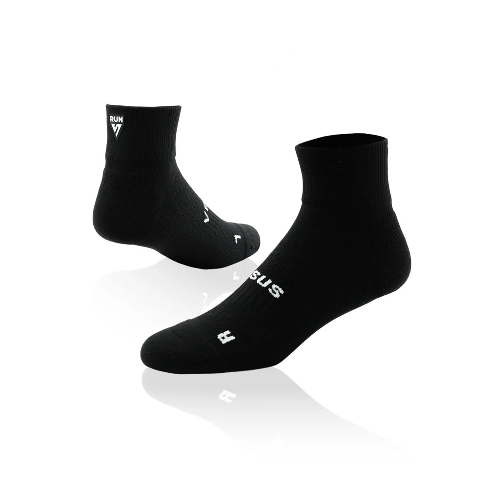 Versus Quarter Running Socks - Black RUN
