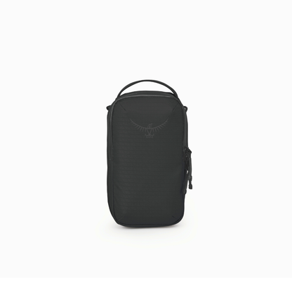 Front view of Osprey Archeon Pouch black showing modular design and NanoTough ballistic construction