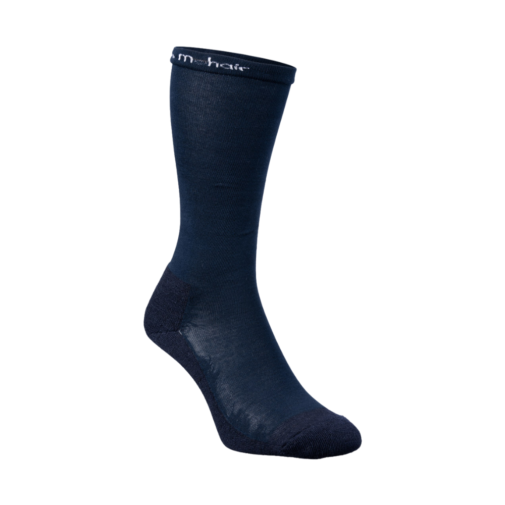 Cape Mohair Lightweight Medi Socks - Navy