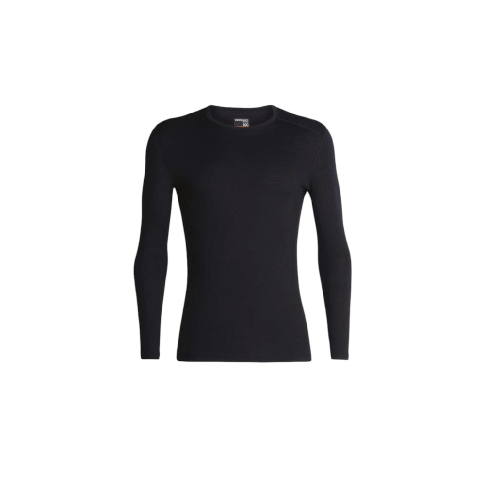 Icebreaker Men's 200 Oasis Long Sleeve Thermal Top - Black