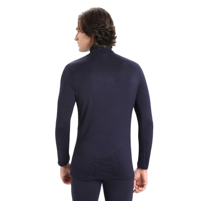 Icebreaker Men's Merino 260 Tech Long Sleeve Half Zip Thermal Top - Navy
