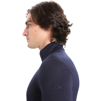 Icebreaker Men's Merino 260 Tech Long Sleeve Half Zip Thermal Top - Navy