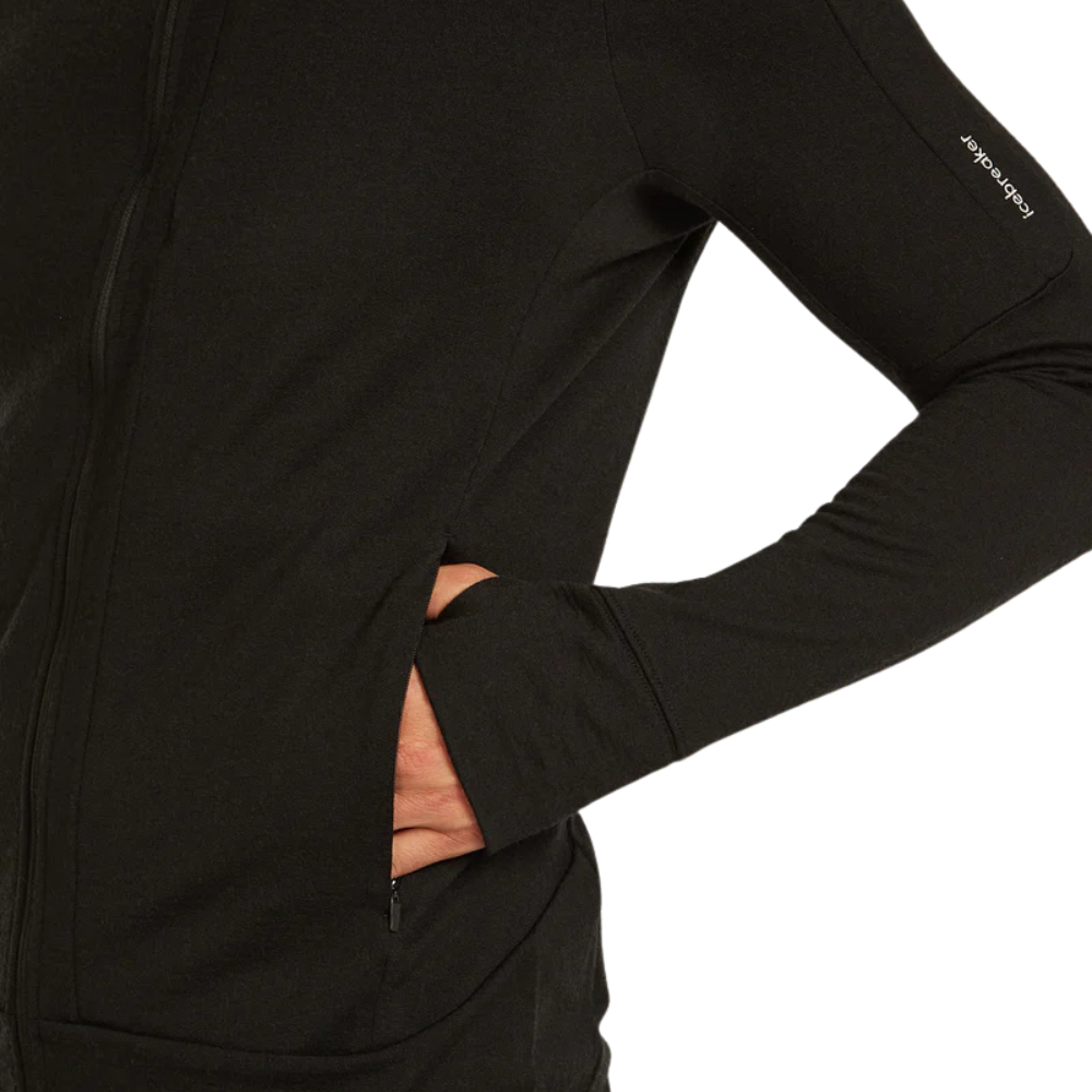 Icebreaker Men's Merino 260 Quantum Long Sleeve Zip Jacket - Black