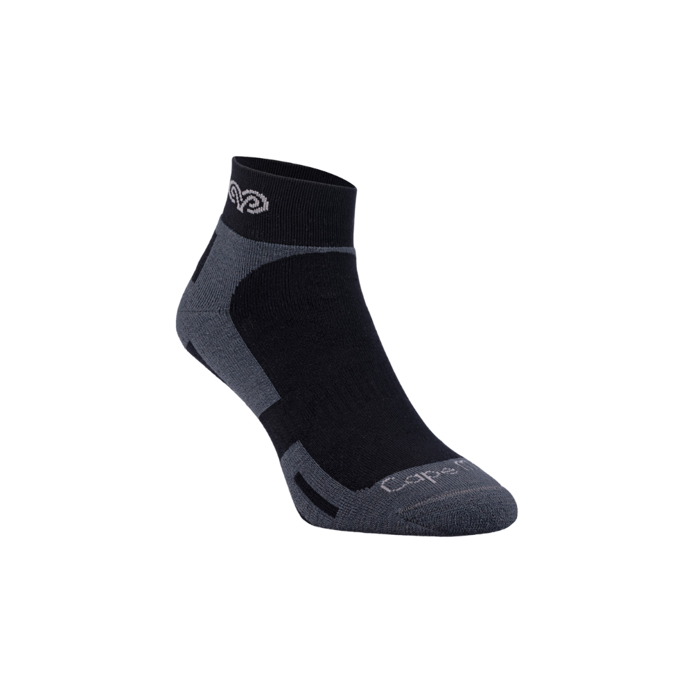 Cape Mohair Multi-Sport Socks - Charcoal & Black