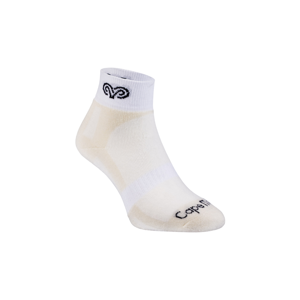 Cape Mohair Multi-Sport Socks - Natural & White